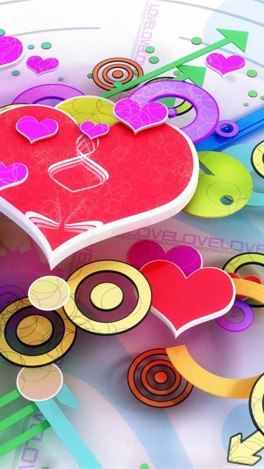 Cool Abstract Love Heart 3d iPhone 6 Wallpapers HD And 1080P 6 ...