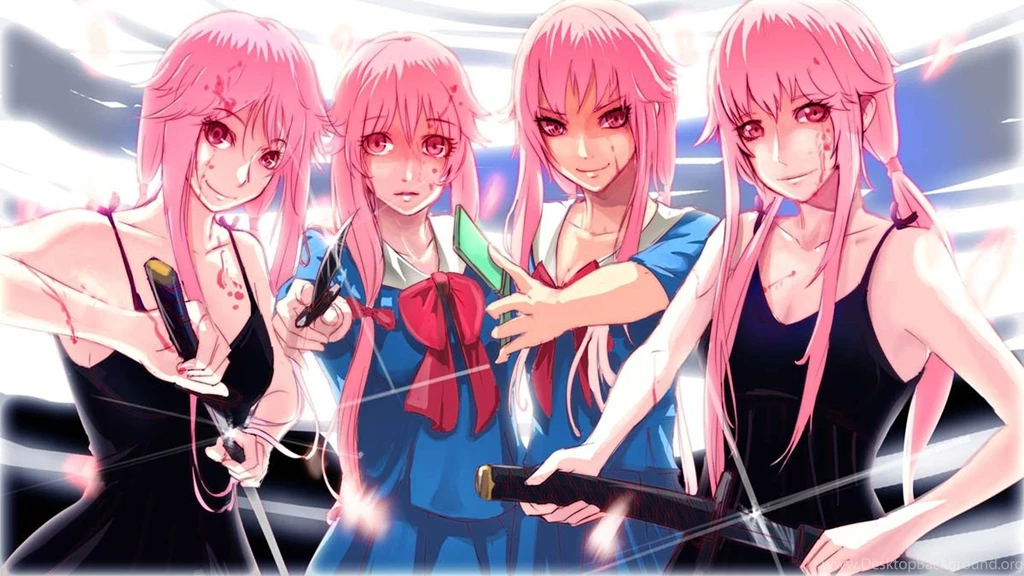 Diary Of The Future Mirai Nikki Youthful Gus Girls Weapons Swords ...