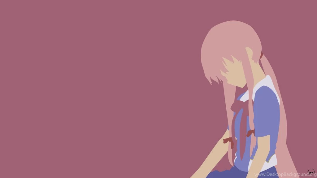 Gasai Yuno V2 (Mirai Nikki) Minimalism By Greenmapple17 On DeviantArt