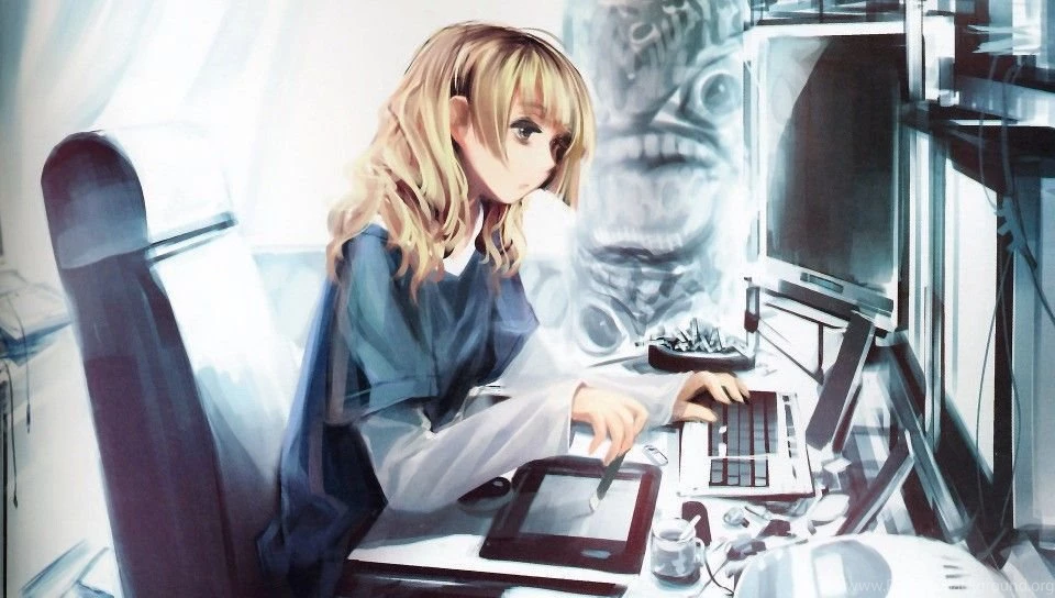 Anime Girl, Computer