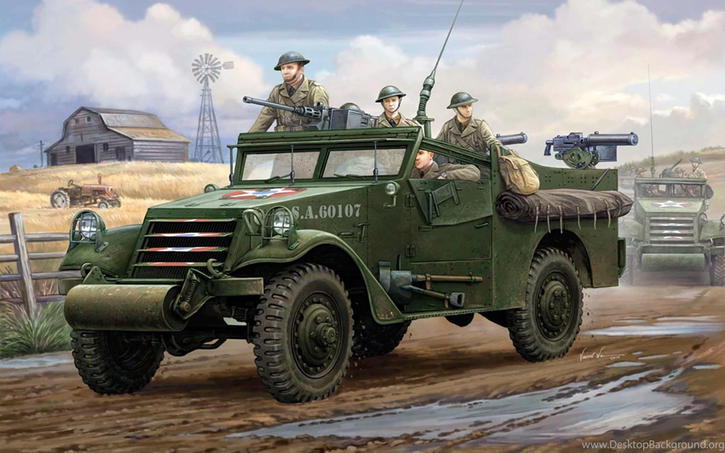 2560x1600 Ww2, U.s. M3a1, Used, Usa, Art, Scout Car, In, Period ...
