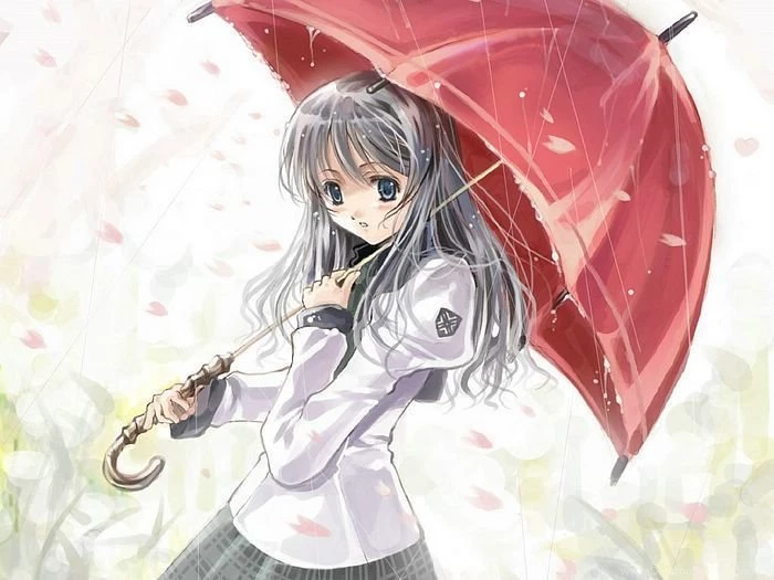 Anime Girls In Rain Wallpapers HD Pictures