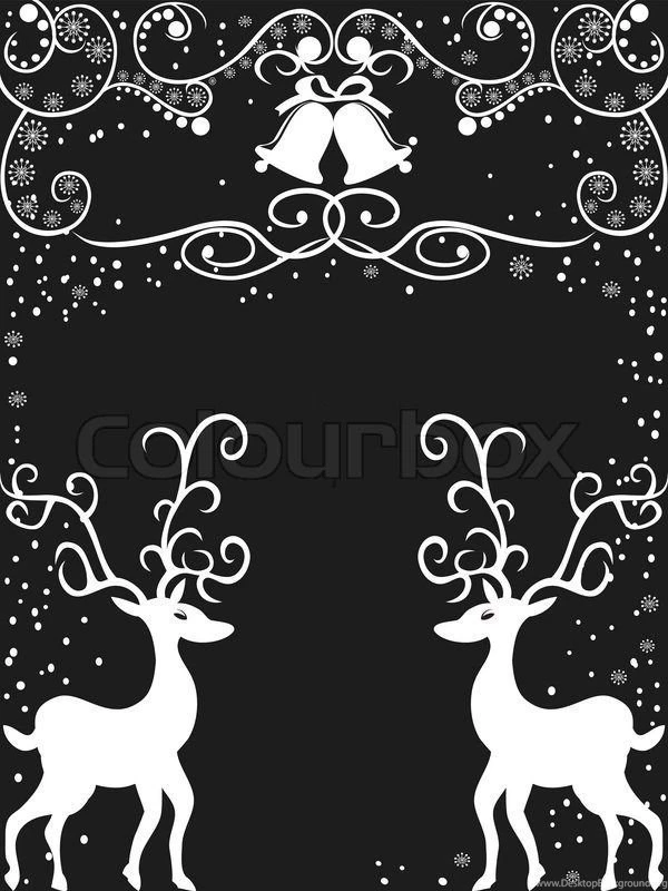 The Backgrounds Of Reindeer With FloralDecoration For Christmas ...
