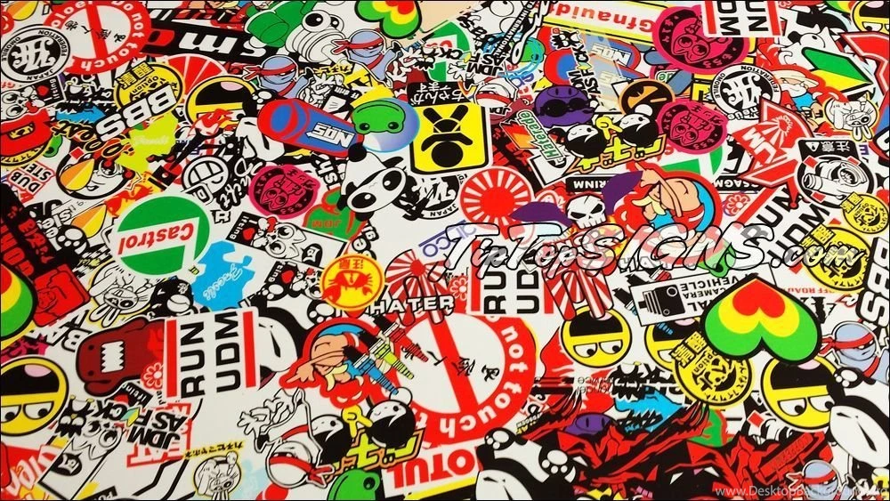 JDM Sticker Bomb Wrap Vinyl...