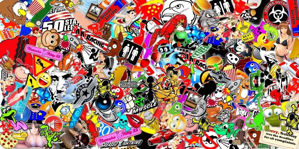 1 LARGE STICKER BOMB SHEET JDM HONDA DECAL 24" X 48" 3M GLOSS WRAP ...