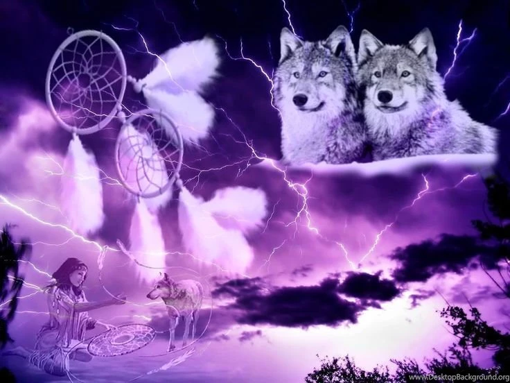 Free Native American Wolf Wallpapers