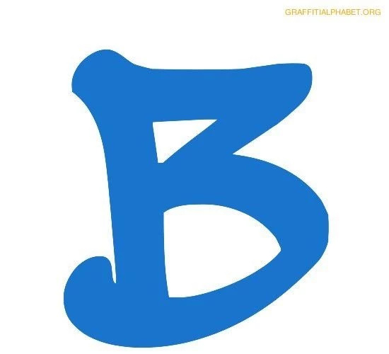 Graffiti Alphabet B Graffiti Letter B Printables