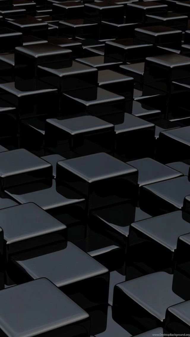 Black Cubes 3d iPhone 5s Wallpapers Download