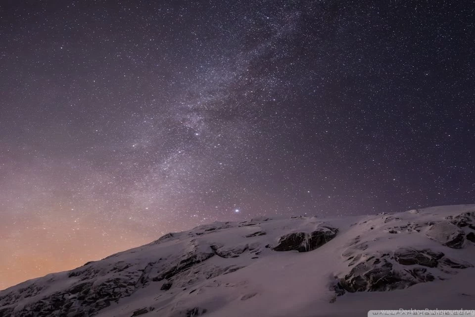 Apple IOS Mountains And Galaxy HD Desktop Wallpapers : Widescreen ...