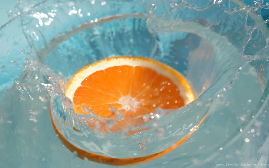 Orange Fruit Wallpapers Backdround Desktop Water Splash.jpg