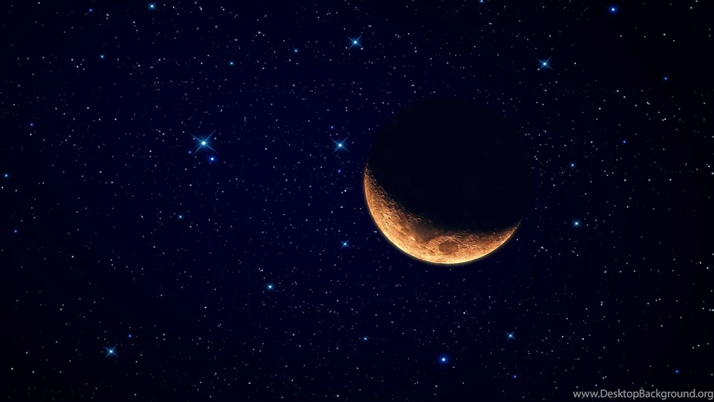 1920x1080 Red Moon Starry Sky Desktop PC And Mac Wallpapers