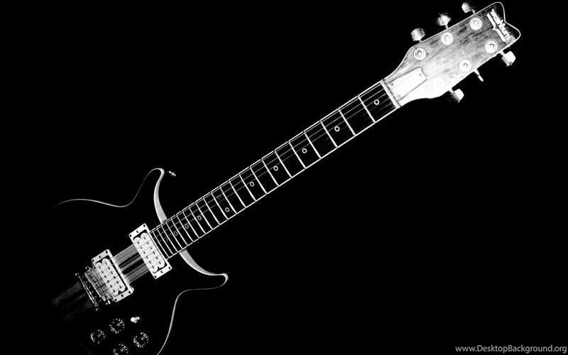 Black,music Black Music Dark Grayscale Guitars Monochrome Black ...