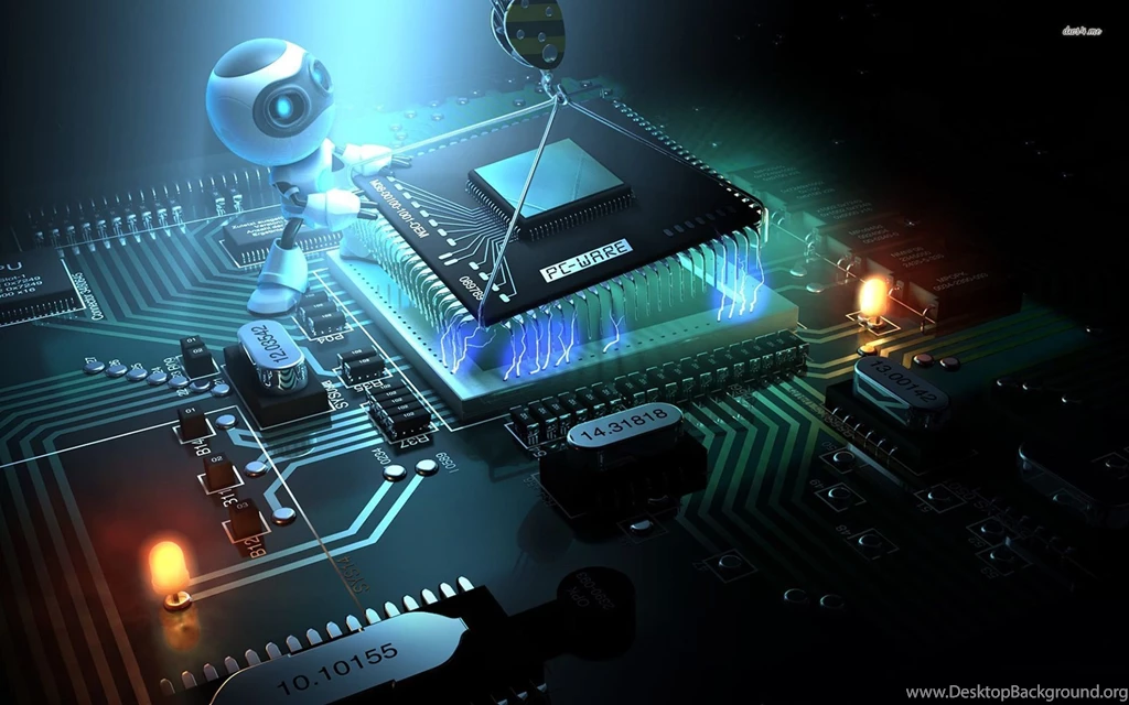 D Computer Wallpapers Built By Robot Jpg 289012
