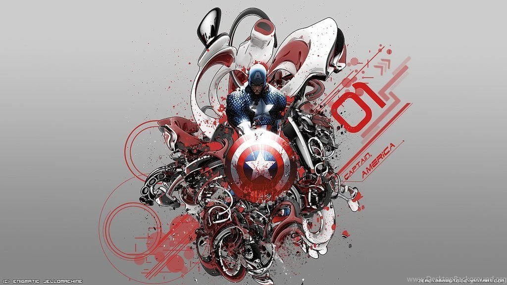 Captain America Desktop Backgrounds By ZeroYamamoto On DeviantArt