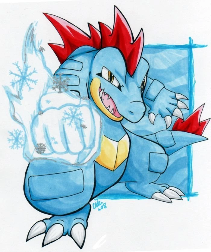 Feraligatr's Ice Punch By Raizy On DeviantArt