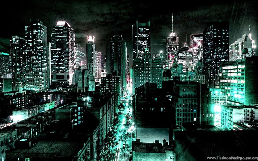 Download 1440x900 Cyan City Landscape Wallpapers