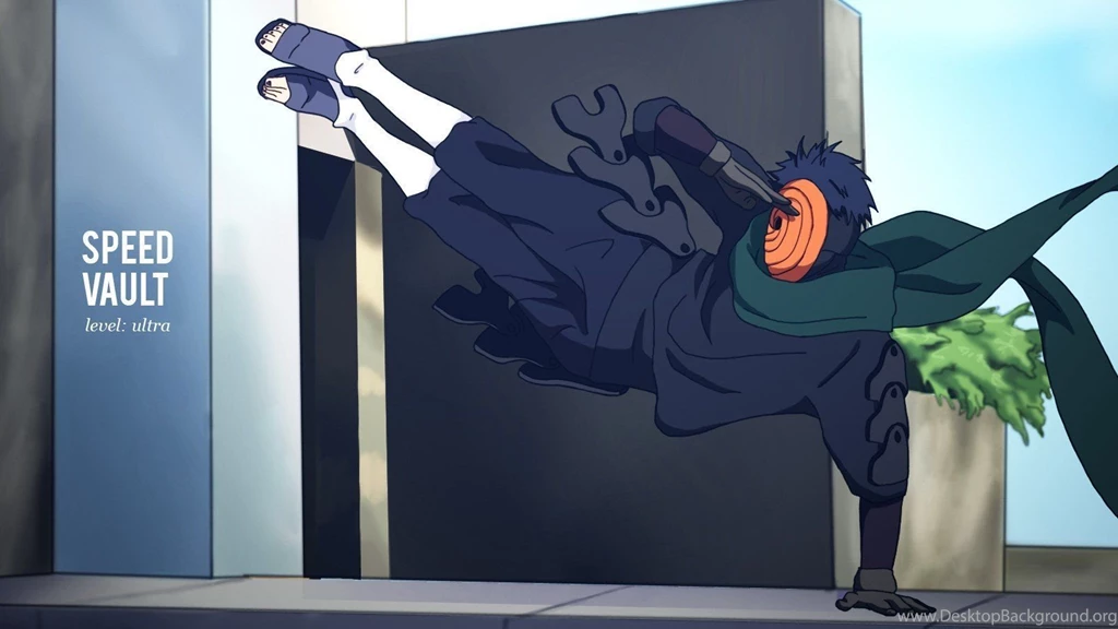 Naruto: Shippuden Vault Parkour Anime Manga Tobi Salute Wallpapers ...