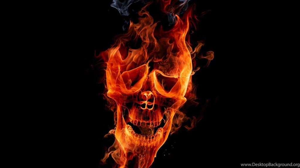 Flaming Skull Free Large Images