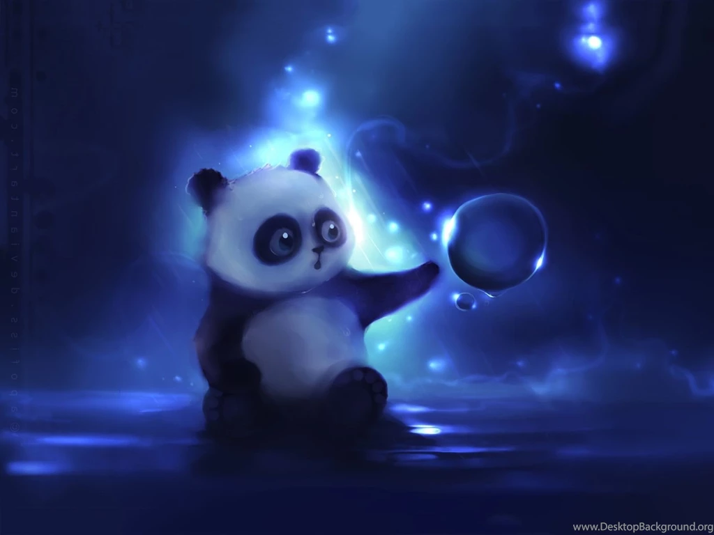 1600x1200 Little Panda Art Wallpapers