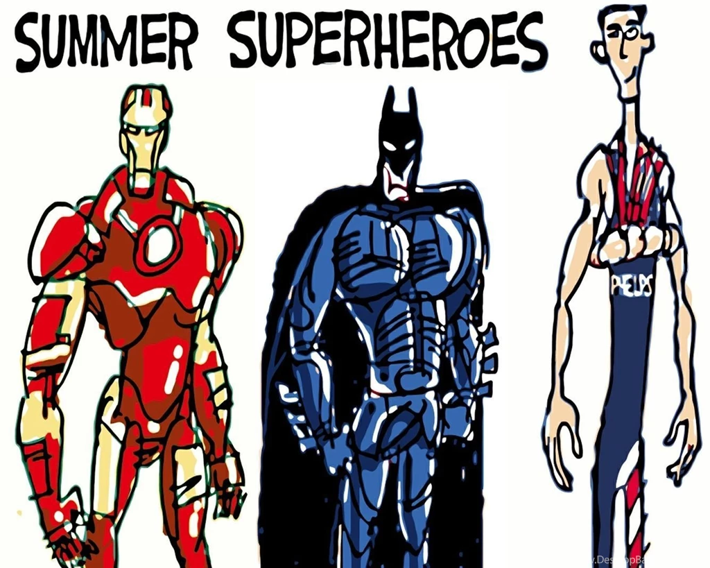Iron Man Michael Phelps Sports Superheroes Wallpapers (