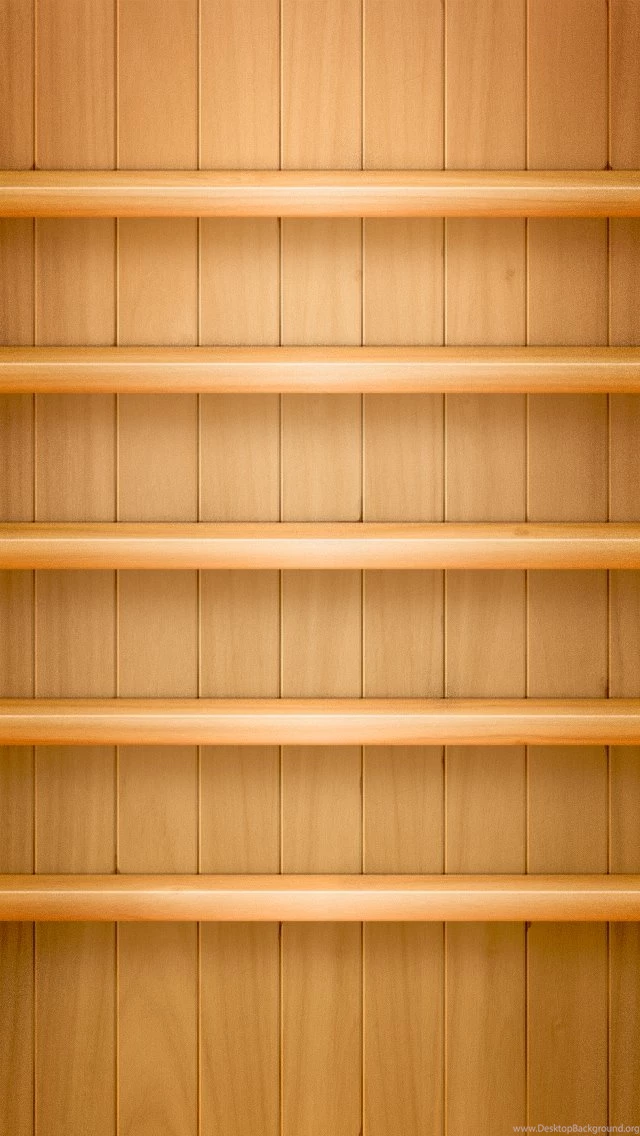 Wooden Backgrounds Shelf iPhone 123mobileWallpapers.com
