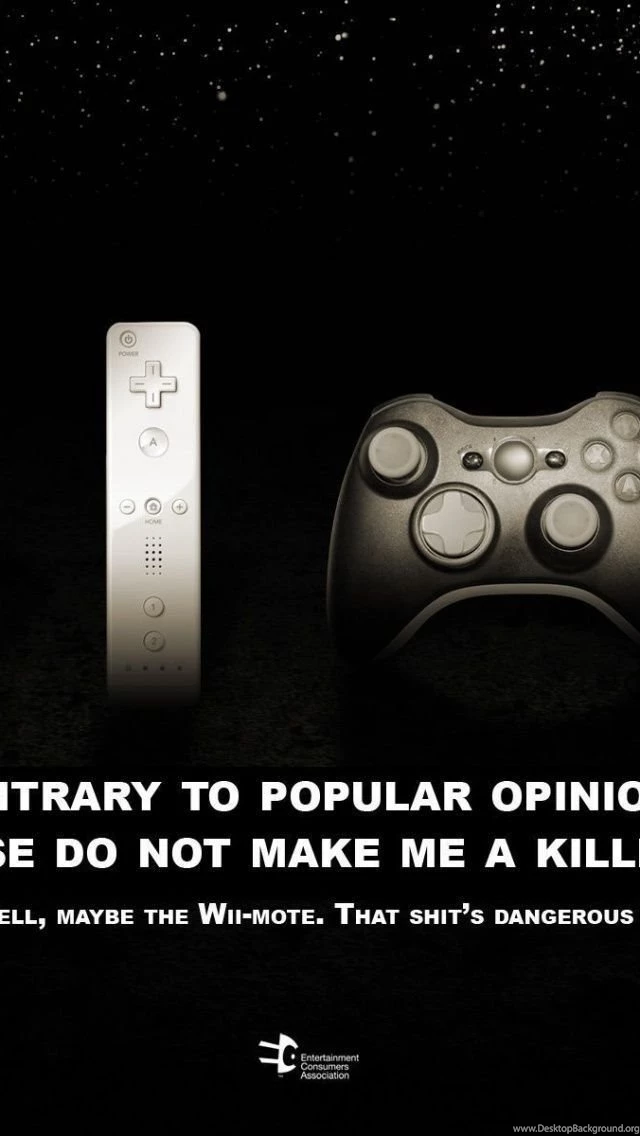 Video Game Controllers Dont Make Me A Killer iPhone 5 Wallpapers ...
