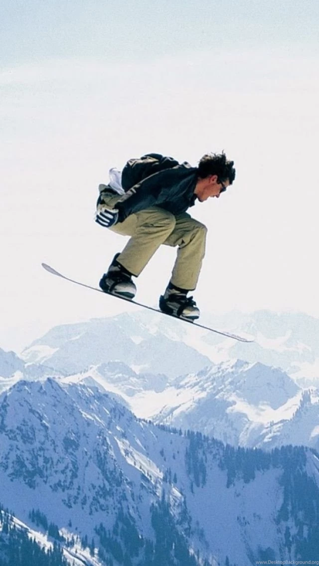 Snowboarding iPhone 5 Wallpapers (640x1136)