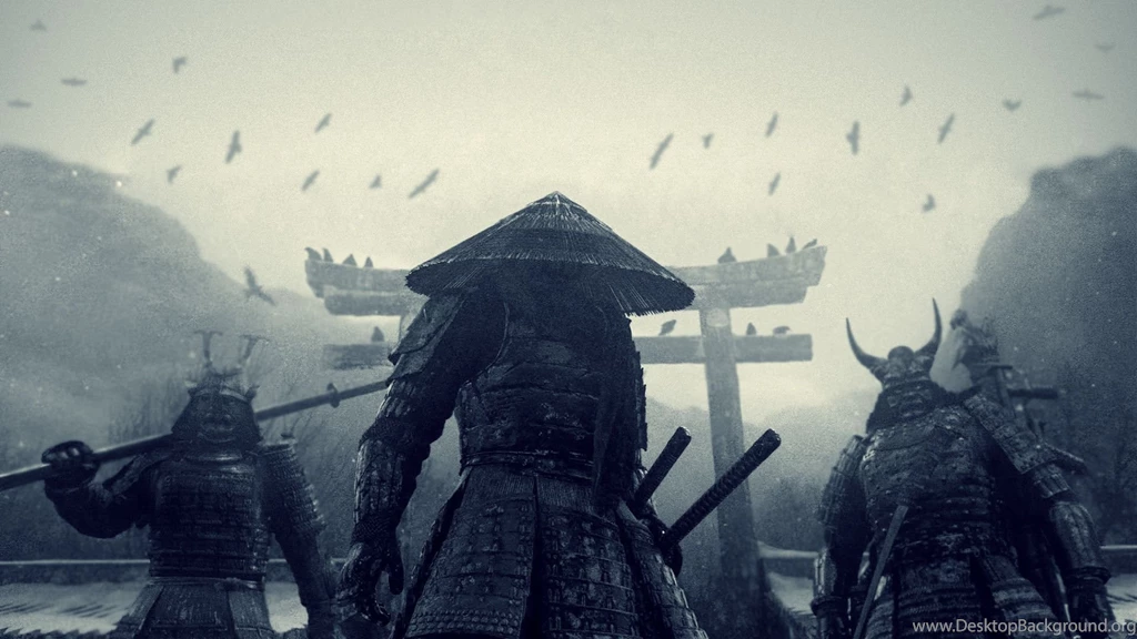Wallpapers Download 1080x1920 Three Japanese Samurai HD