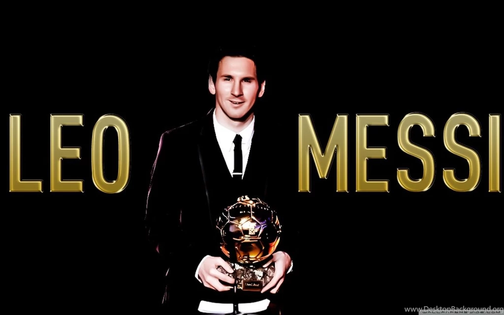 Messi With The Ballon D'or... HD Desktop Wallpapers : High ...