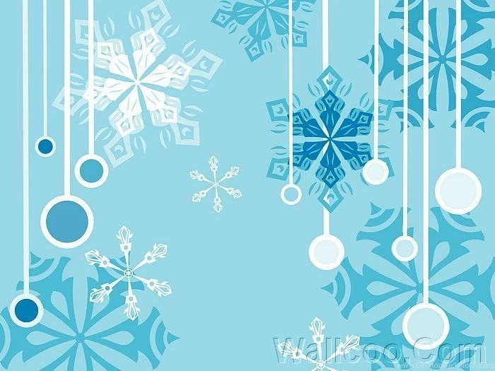 Blue Winter : Vector Winter Snowflake Backgrounds Wallcoo.net