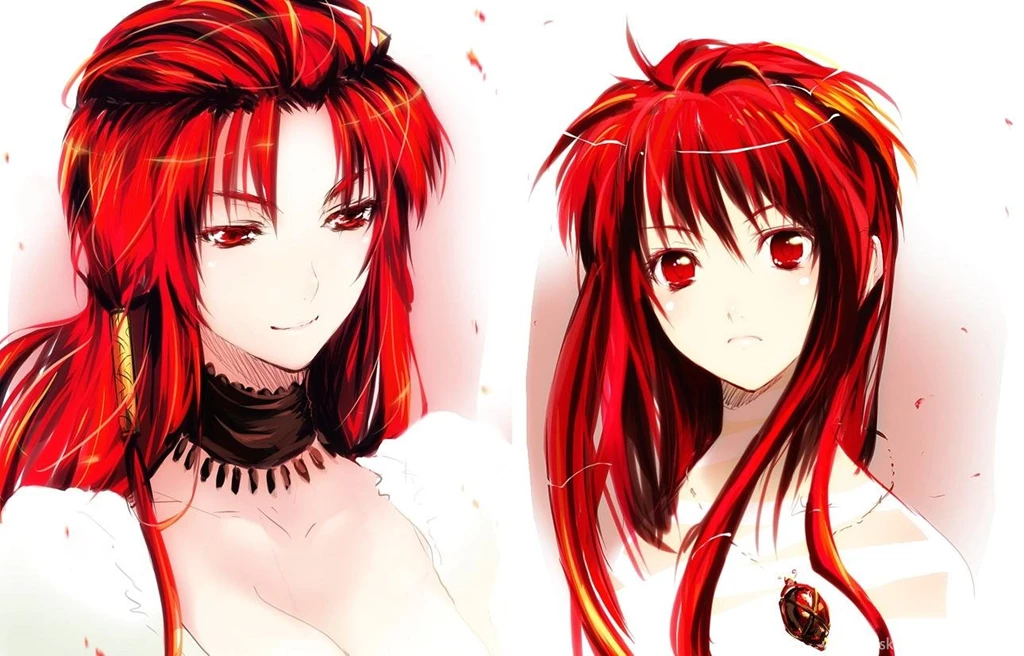 Wallpapers Two Red Hairs Girls Anime 1290 X 826 Anime Manga ...