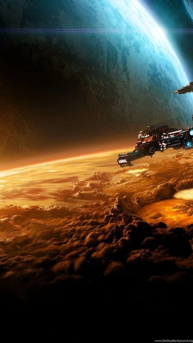 Terran Battlecruisers iPhone 5 Wallpapers