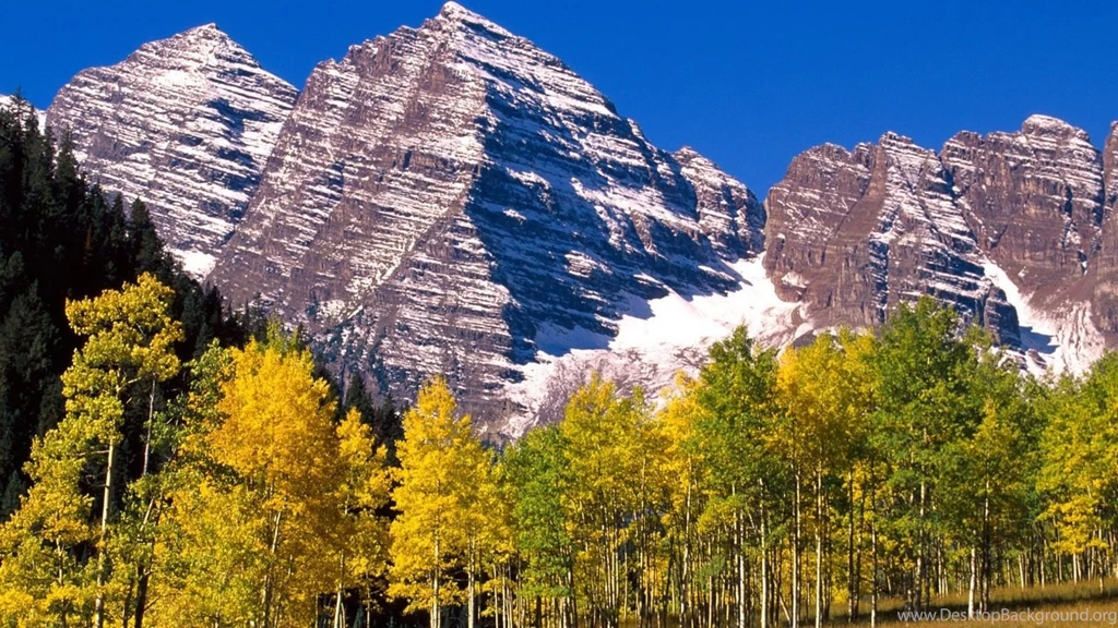 Mountains Landscapes White Forests National Colorado Bells ...