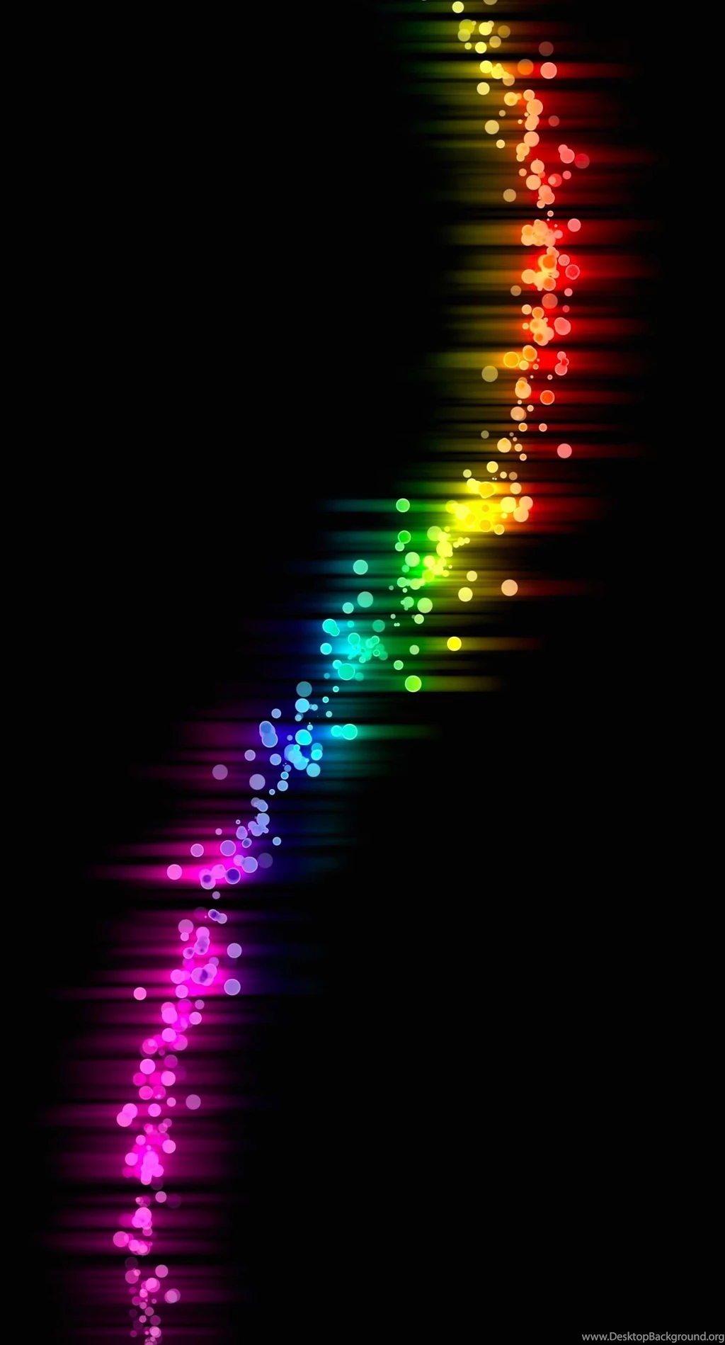 Colorful Rainbow Pattern Black Cool