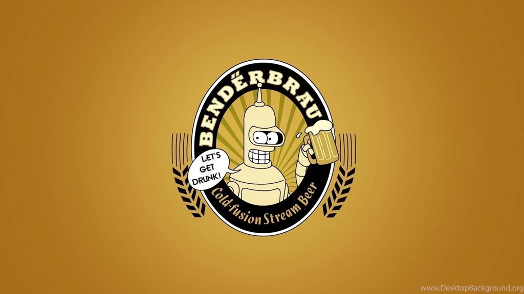Beers Futurama Bender Minimalistic Funny Wallpapers