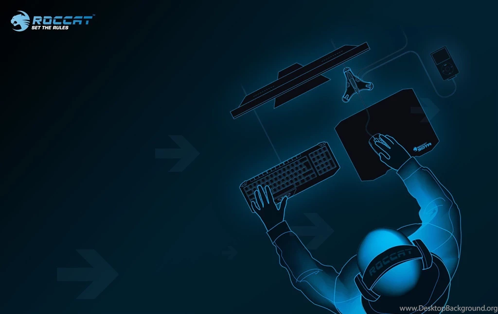 24 ROCCAT GAMING Computer Keyboard Mouse Wallpaper Backgrounds 1676 ...
