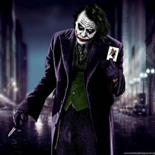 Download Joker Showing His Card Wallpapers For HTC Desire
