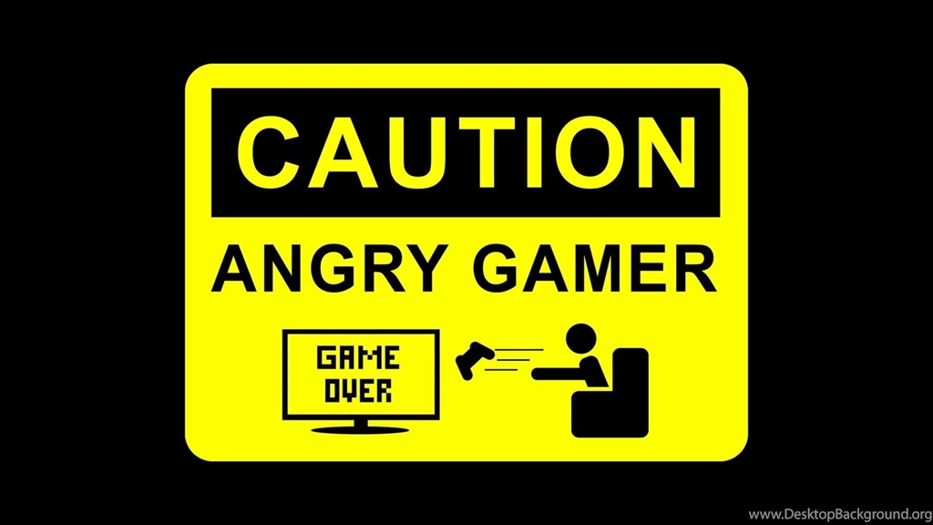 Black Background, Gamers, Angry, Caution, Game Over Wallpapers And ...