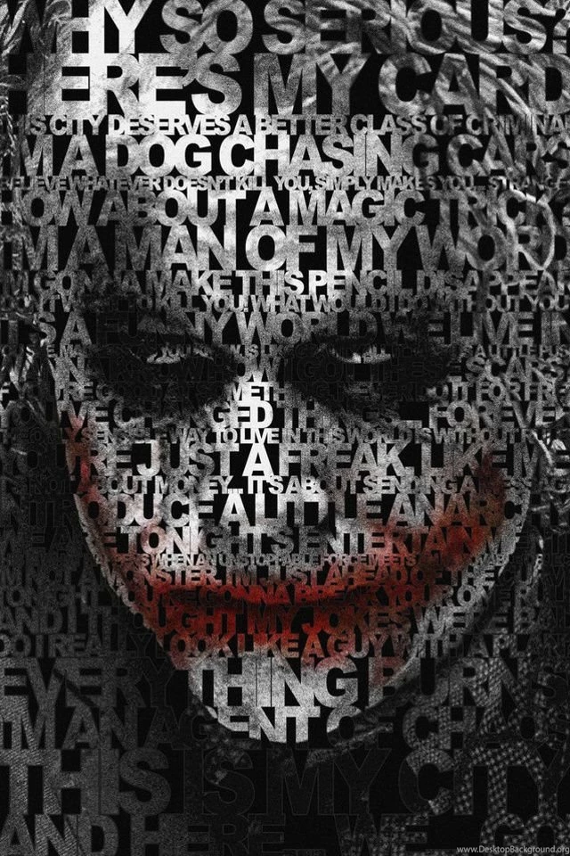 Joker Words iPhone Wallpapers