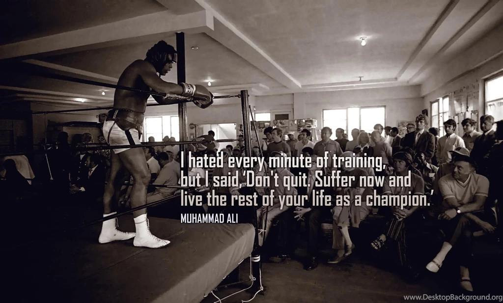 Boxing Training Quotes Wallpaper.