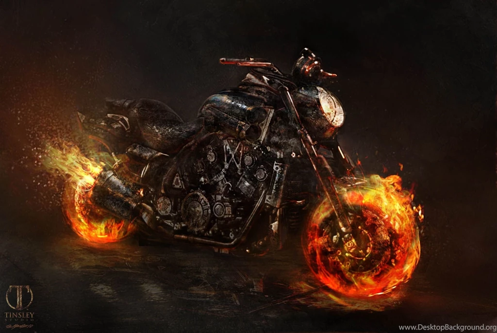 Gallery For   Ghost Rider Bike Wallpapers