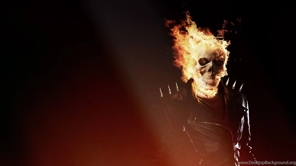 Download Wallpapers 1920x1080 Ghost Rider, Skull, Fire, Flame Full ...
