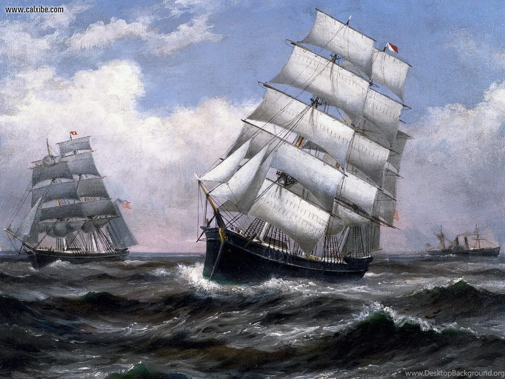 Drawing & Painting: Tall Ships By Xanthus Smith, Desktop Wallpapers ...