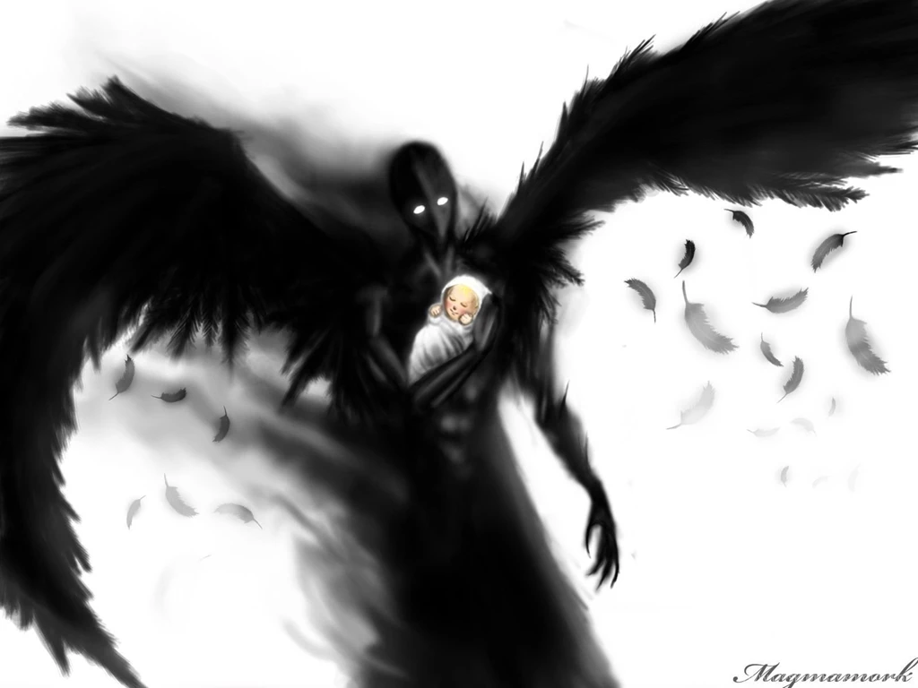 Gallery For Black Angel Wallpapers Desktop