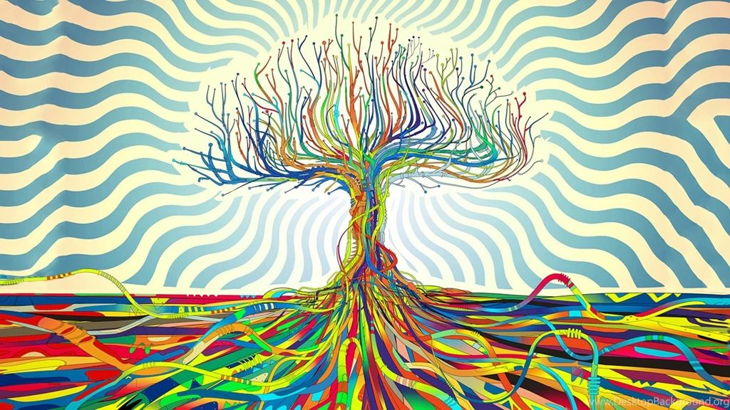 Trippy Colorful Tree HD Wallpapers