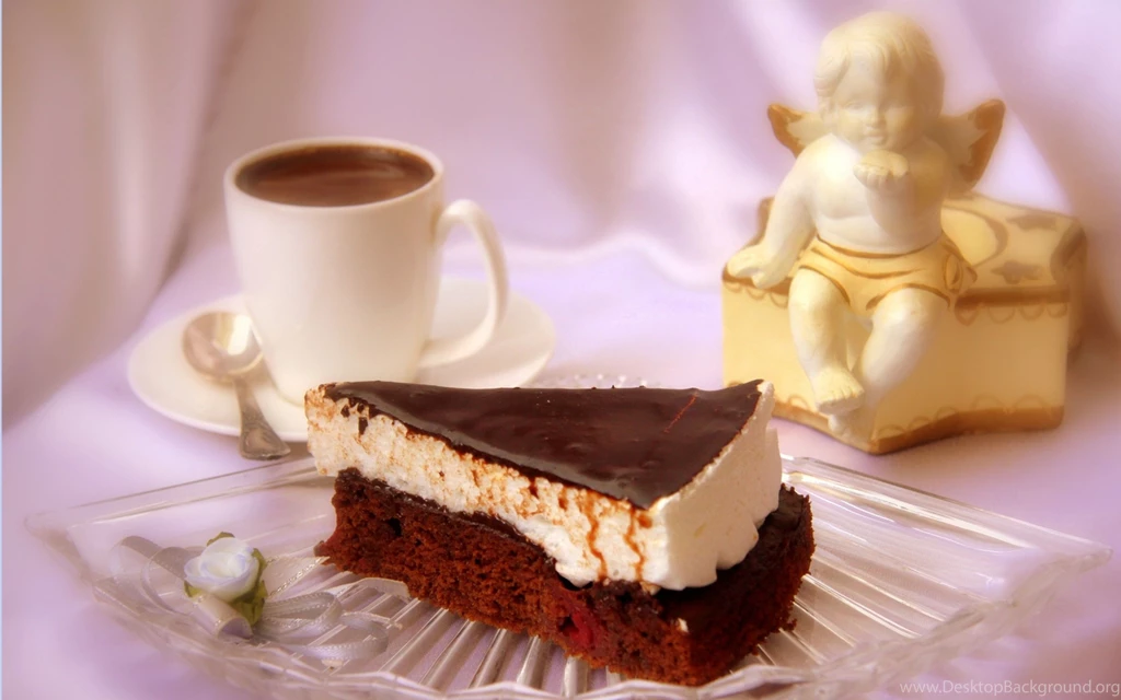 Download Wallpapers 3840x2400 Pie, Chocolate, Glaze, Angel ...