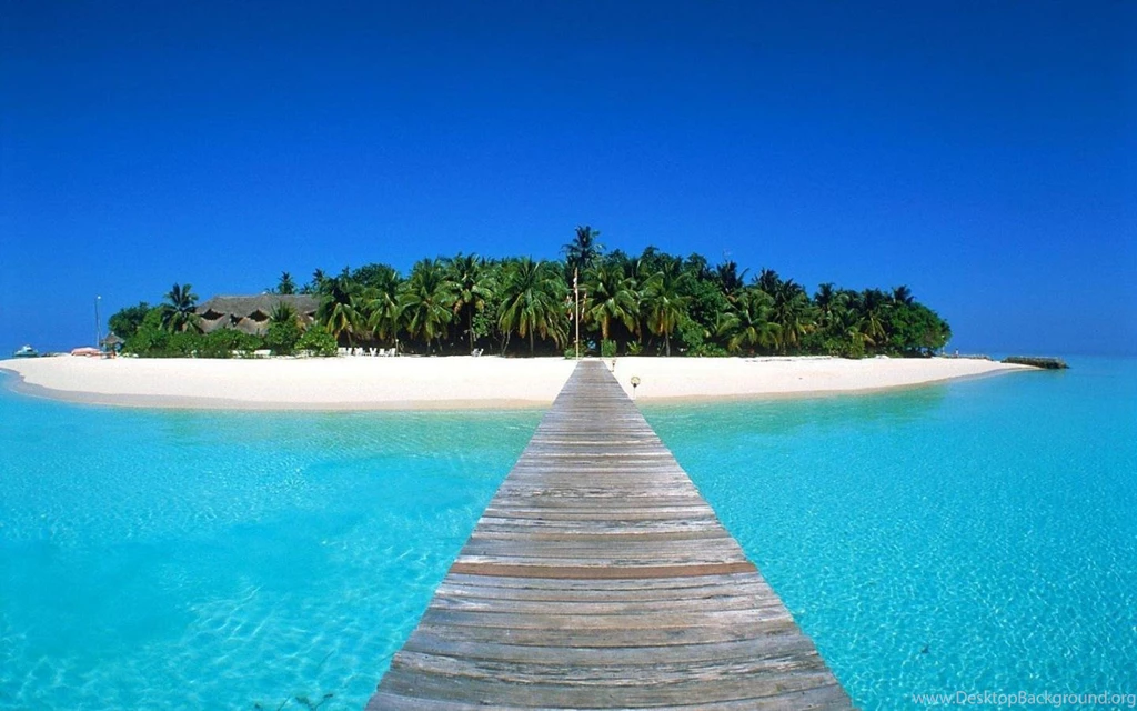 Beach And Beautiful Island Desktop Wallpaper Backgrounds 1440x900 ...