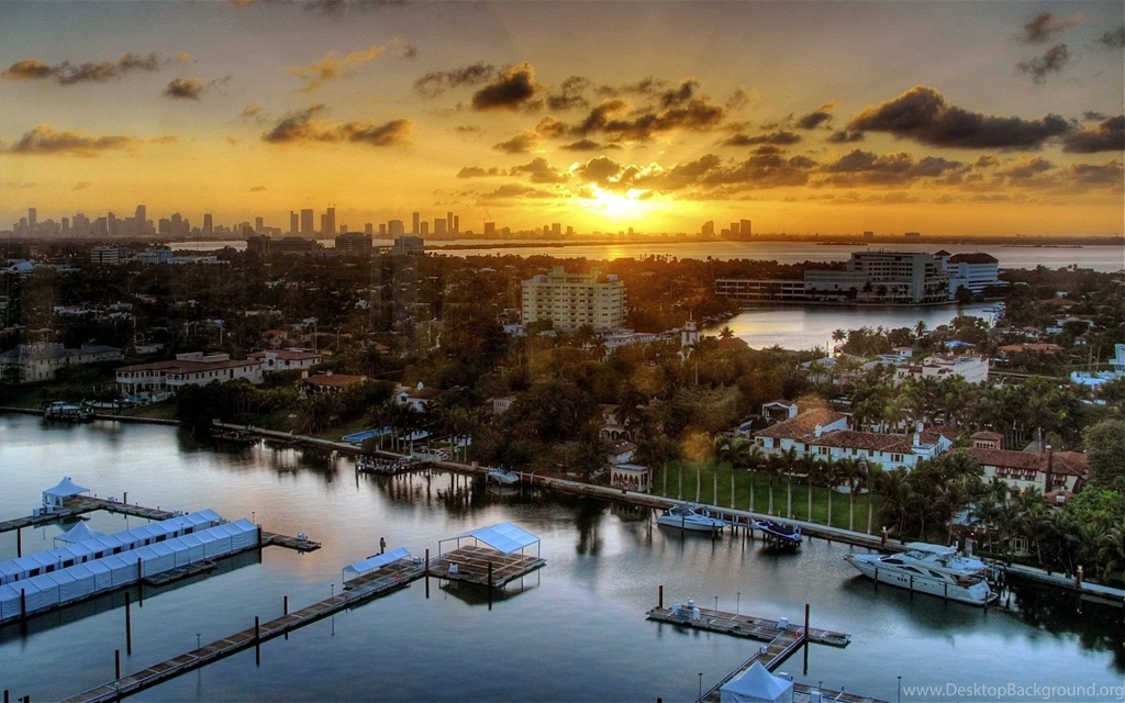 Miami Sunset Wallpapers Towns Wallpapers Free Wallpapers ...