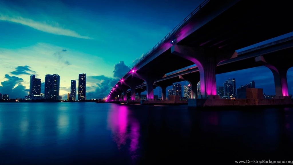 Miami Tag Wallpapers: Miami Nights Beautiful Lights Picture Photos ...