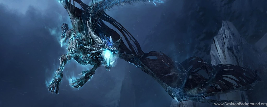 Download Wallpapers 2560x1024 World Of Warcraft, Dragon, Cold ...